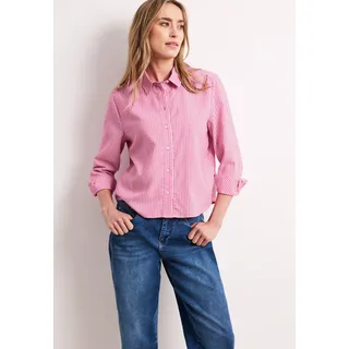 STREET ONE Langarmbluse Seersucker Rosa 42