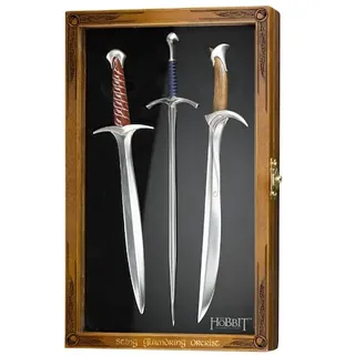 Noble Collection, Schreibtisch Accessoire, Der Hobbit Brieföffner Set Schwerter