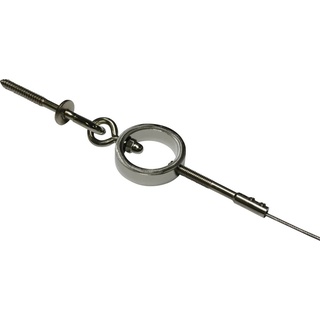 Gardinia Ring Seilspanngarnitur, 1-läufig, Metall, 500 cm, kürzbar