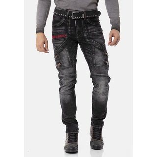 Bequeme Jeans CIPO & BAXX Gr. 40, EURO-Größen, schwarz Herren Jeans