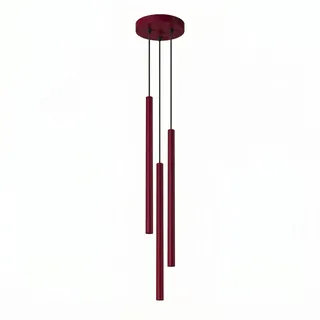 Sollux Pastelo 3-flg. G9 30 cm rund burgund