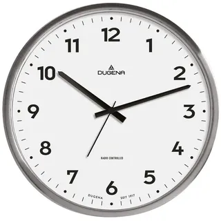 Dugena Funkwanduhr Dugena Funk-Wanduhr 4277414 silberfarben
