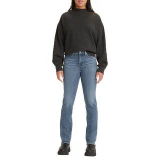 Levi's 314 Shaping Straight Jeans aus blauem Hypersoft-Denim-W30 / L30