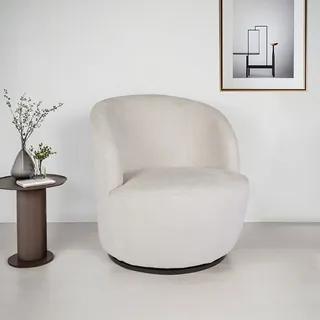 OTTO home Drehsessel FRAZEE Stoff 66 x 70 x 76 cm Beige drehbar