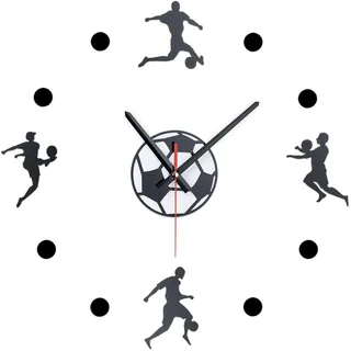 Relaxdays 3D Wanduhr 100,0 cm 50-100 schwarz/weiß