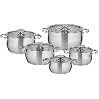 Berndes Topfset  5-teilig  Romantika ¦ silber ¦ Edelstahl