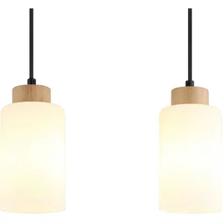 GLOBO Pendelleuchte 3-flg. 60 cm Holz braun