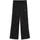 Comfort-Hose Hohe Taille Weites Bein Schwarz XS