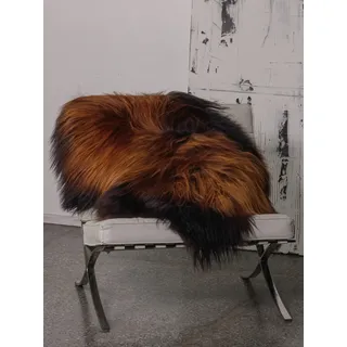 Northsheep Isländisches Schaffell Rusty – Echtfell ca. 120–130 cm – Langhaar Naturfell in Rostbraun – Kuscheliges Lammfell für Sofa, Stuhl & Boden – Unikat aus Island