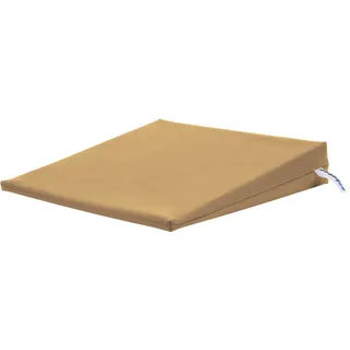 Sport-Tec Sitzkeilkissen VB 120 Sitzkissen Orthopädisch Keilkissen mit Kunstlederbezug, Auto Sitz Kissen, Büro Sitz Kissen, Sitzkeil, Beige