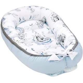 Pepi - Baby-Nest - Nestchen Baby - Baby-Nestchen für Neugeborene mit antiallergischer Füllung - Kokon für Sommer Frühling - hergestellt aus 100% Baumwolle