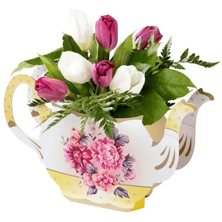 Talking Tables Teekanne Vase Tischdeko Vintage Blumen für Muttertag | Blumen Tischdekoration | Truly Scrumptious | Geburtstag Gartenparty Babyparty Hochzeit Nachmittagstee