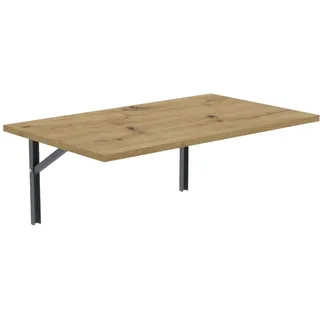 AKKE Klapptisch Wandklapptisch, klappbar, 70cm x 40cm, Artisan-Eiche