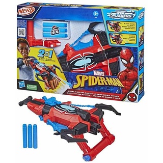 Marvel Spider-Man Dart & Splash Blaster, Superhelden-Spielzeug ab 5 Jahren, Nerf Spider-Man Blaster, spritzt Wasser