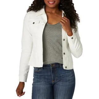 Riders by Lee Indigo Damen Jeansjacke。 Button-Down-Shirt, Weiss/opulenter Garten, S - S