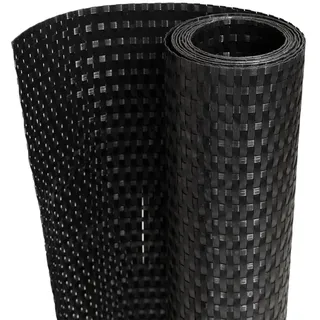 vidaXL Balkon Sichtschutz, Balkonbespannung Rattan-Optik, Sonnenschutz Windschutz für Terrasse Garten, Balkonverkleidung Balkonabdeckung, Schwarz 400x80cm Poly Rattan