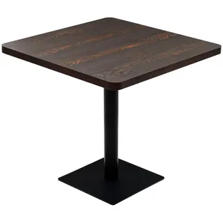 deluke Bistrotisch 80 x 80 x 75 cm Dunkle Esche