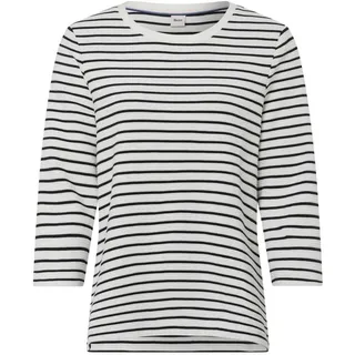 Brax Damen Style.Bonnie Cotton Structure Rib Stripe Sweatshirt - 46