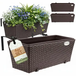 CASARIA Balkonkasten 60 x 20 x 19 cm Braun