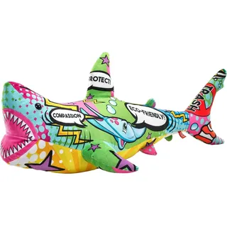 Wild Republic 27348 - Jumbo Plüschtier - Hai (80cm)
