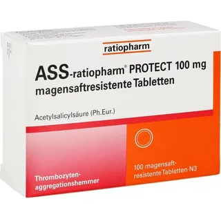 Ratiopharm ASS-ratiopharm PROTECT 100 mg magensaftresistente Tabletten 100 St.