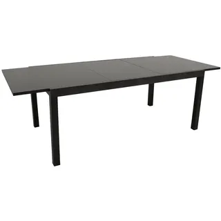 DEGAMO ELBA Ausziehtisch 200/300 x 110 x 75 cm Schwarz/Grau
