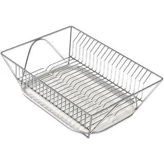 sporful Abtropfgestell aus Edelstahl, großes Fassungsvermögen, 37,5 x 29,5 cm, Küchenutensilienhalter mit Wasserablage