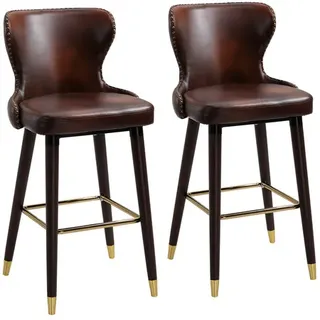 Homcom Barhocker 52 x 53 x 101 cm Braun