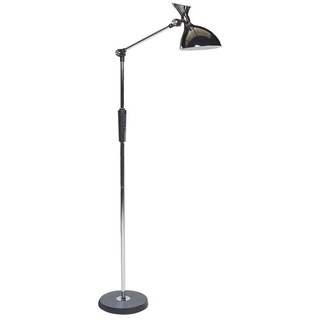 BELIANI LED-Stehlampe Silber Metall und Kunststoff 169 cm Dimmbar CCT Verstellbarer Arm und Schirm Moderne Beleuchtung Bogenlampe Heim Büro