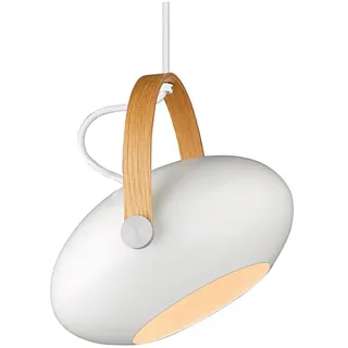 Halo Design 1-flg. Ø26 cm rund Weiß/Eiche