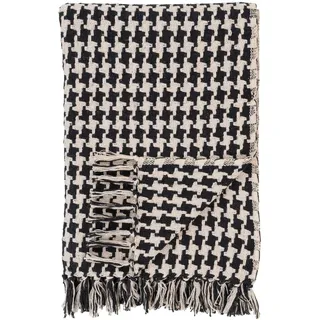 House Nordic Plaid 130 x 180 cm Schwarz/Beige