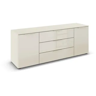 Rauch Kombikommode FLIPP 160 x 61 x 42 cm Beige / Glas Beige