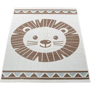 Paco Home Löwe Kinderteppich 140 x 200 cm Beige