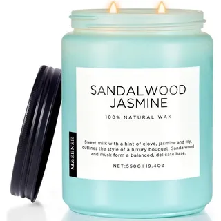 luxuskollektion Duftkerze Sojawachskerze 550 g blau