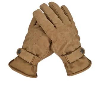 Glow Lederhandschuhe Winter-Lederhandschuhe für Herren aus 100% Nubuk-Leder grau 10
