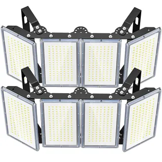 TOPAUBUB 400W LED Strahler Fluter Außen 40000LM 2 Stücke, LED Scheinwerfer 6500K Kaltweiß IP66 Wasserdicht für Garten/Lager/Hofbeleuchtung