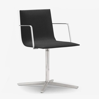 Andreu World Lineal Corporate Stuhl mit Armlehnen, Stoff, SO-0779#191,