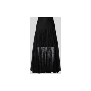 Spitzenrock in A-Linie Modell 'LEA', Black, S