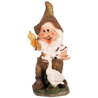 BIRENDY Gartenfigur Zwerg 41cm Gans