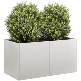 vidaXL Pflanzkübel 80 x 40 x 40 cm Weiß