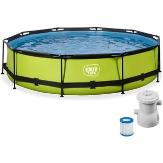 EXIT TOYS Lime Pool 360 x 76 cm inkl. Filterpumpe
