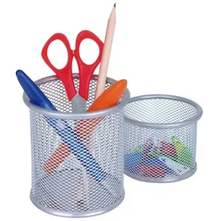 Wedo Stiftehalter Set Silber 8,0 / 6,0 x 8,0 / 6,0 x 8,5 / 4,8 cm