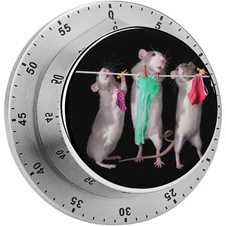 Magnetischer Countdown Lustige Maus Küchentimer Stoppuhr Timer Kurzzeitwecker Für Kochen Backen Küche 8cm