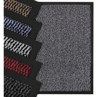 Fußmatte STAR, Nova Forma, - Klassische Fußmatte für innen und außen, - Sauberlaufmatte für Eingangsbereiche grau 90 cm x 150 cm