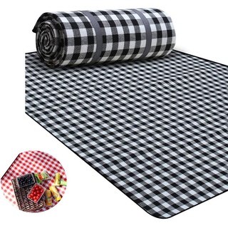 Picknickdecke: Picknick-Decke mit wasserabweisender Unterseite, 200 X 200CM (Picknickdecke isoliert)