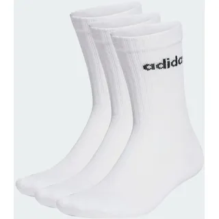 adidas Linear Crew Cushioned Socken 3er Pack White / Black 31-33