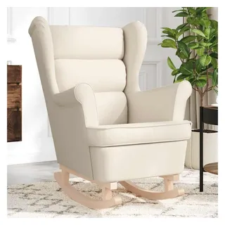 vidaXL Schaukelsessel Creme 74 x 90 x 102 cm Stoff