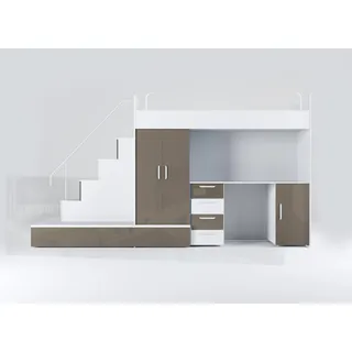 aea Hochbett aus Massivholz – Für mehr Platz und Stauraum im Jugendzimmer.