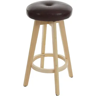 MCW Barhocker Boras drehbar Holz 2er Set Bordeaux