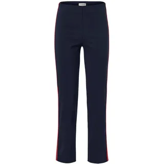 Tchibo - Stretchhose mit Galonstreifen - Damen - Gr. 42 - dunkelblau